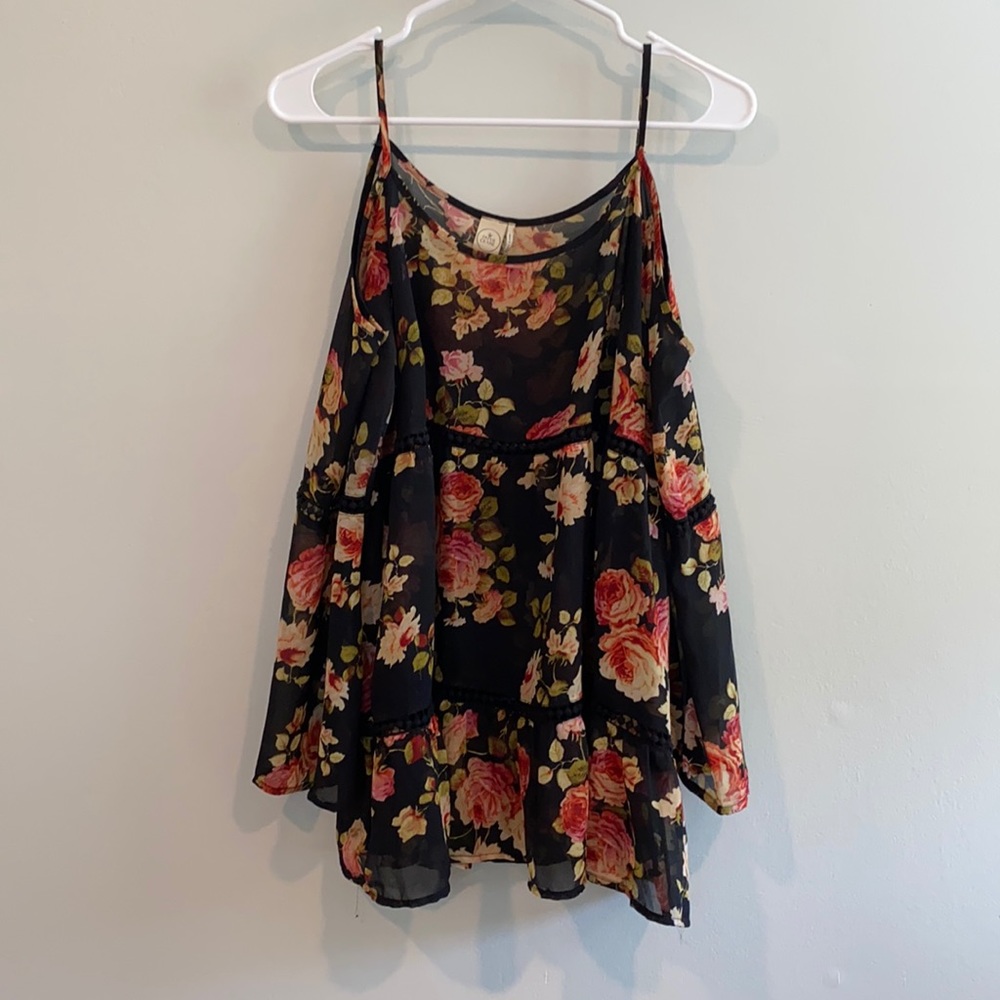 Off the shoulder baby doll top